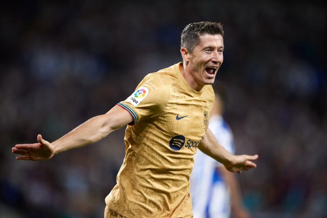 Robert Lewandowski marca el gol más rápido con el FC Barcelona